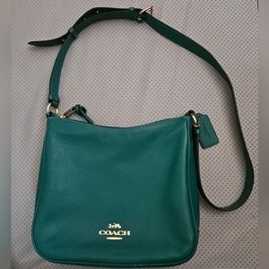 Coach Green Leather Crossbody Bag (Style #C1648)